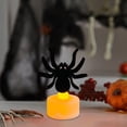 thumbnail image 3 of Halloween Flameless Candles Bats Battery Operated Tealights Set Halloween Candles Decor For Home Party Gift, 3 of 6