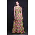 thumbnail image 3 of Bimba Robe Longue Décontractée Sans Manches à Col Rond pour Femmes, Imprimé Floral, Très Petit, 3 of 6