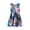 Blue, variant on GDREDA Summer Dress for Girl 2025 Girls Toddler Kids Crew Neck Summer Sleeveless Casual Beach Floral Prints Party Dress Blue,6-7 Years