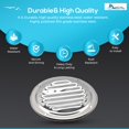 thumbnail image 4 of MARINE CITY Round Louvered Vent, 304 Grade Stainless Steel, 5 Inches, Durable and Weather-Resistant, for Kitchen, Bathroom, Study Room, Roofing, Soffit Vents, Yachts, Caravan (Pack of 1), 4 of 7