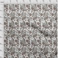 thumbnail image 3 of oneOone Cotton Poplin Fabric Leaves & Floral Ikat Printed Craft Fabric BTY 56 Inch Wide, 3 of 4
