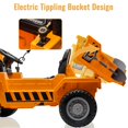thumbnail image 2 of TROPOW Electric Ride On Cars with Remote Control,TROPOW 12V Kids Ride-On Dump Truck–Electric Construction Toy Car with Remote Control,MP3 Player,and Working Dump Bed – Christmas Gifts for Kids, 2 of 8