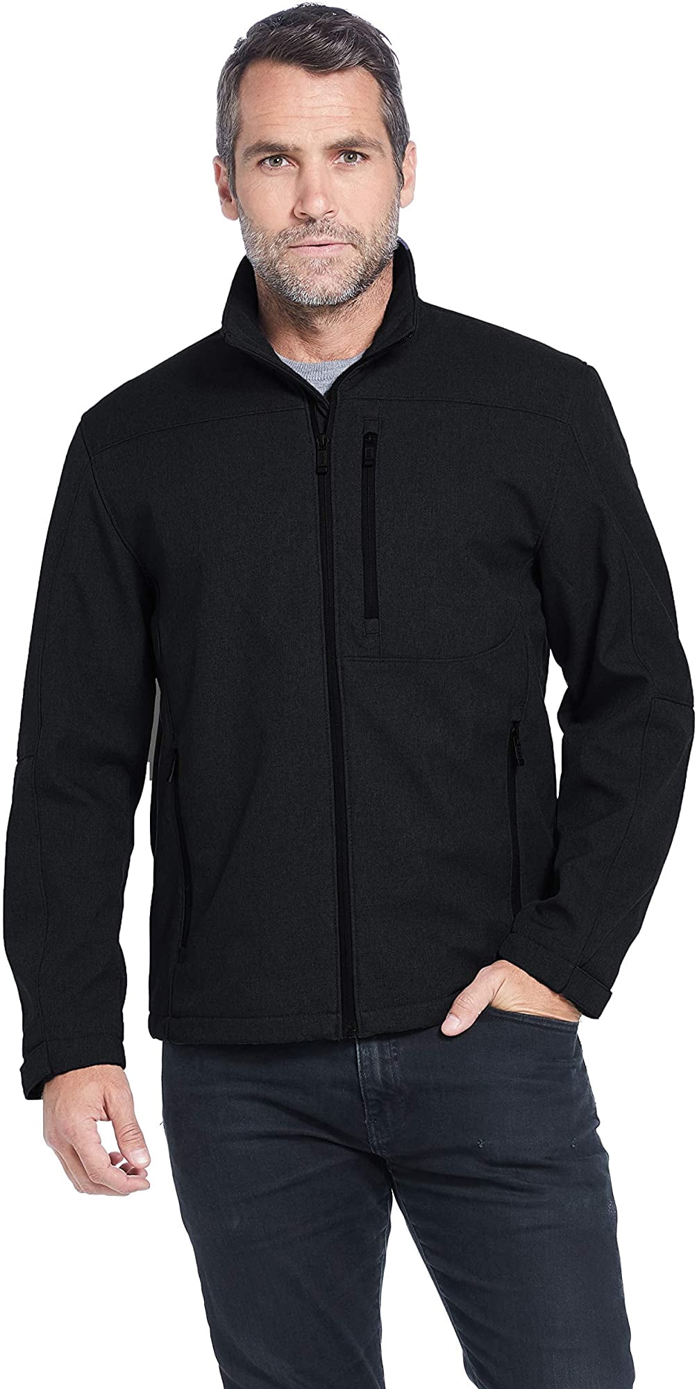 Weatherproof Manteau Coquille Souple Résistant à l'Eau et au Vent pour Hommes de Poids Moyen P-3TG