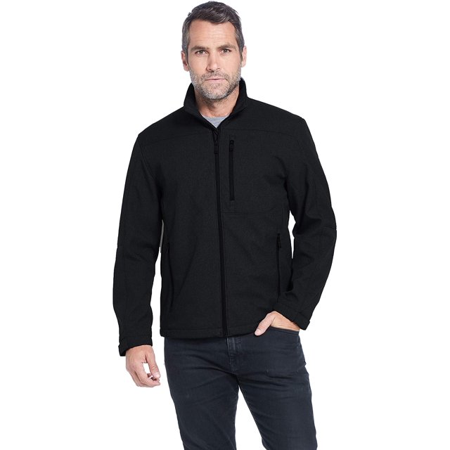 Weatherproof Manteau Coquille Souple Résistant à l'Eau et au Vent pour Hommes de Poids Moyen P-3TG