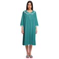 thumbnail image 1 of Moomaya Robe de Nuit d'Allaitement en Coton à Col Rond Imprimée pour Femmes, 1 of 6