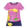 thumbnail image 4 of Robe Fille Coton Crabe Poisson Brodée Manches Courtes 2 Ans, 4 of 6