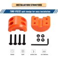 thumbnail image 2 of ORUYROP Winch Cable Hook Stopper, Silicone Rubber Stopper Protects Synthetic Winch Rope, Towing Hook, Cable Line for ATV UTV, Orange, 2 of 7