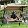 thumbnail image 4 of Garden Swing Chair Replacement Canopy Rain Cover 3 For Seat Swing Canopy Cover, 4 of 8