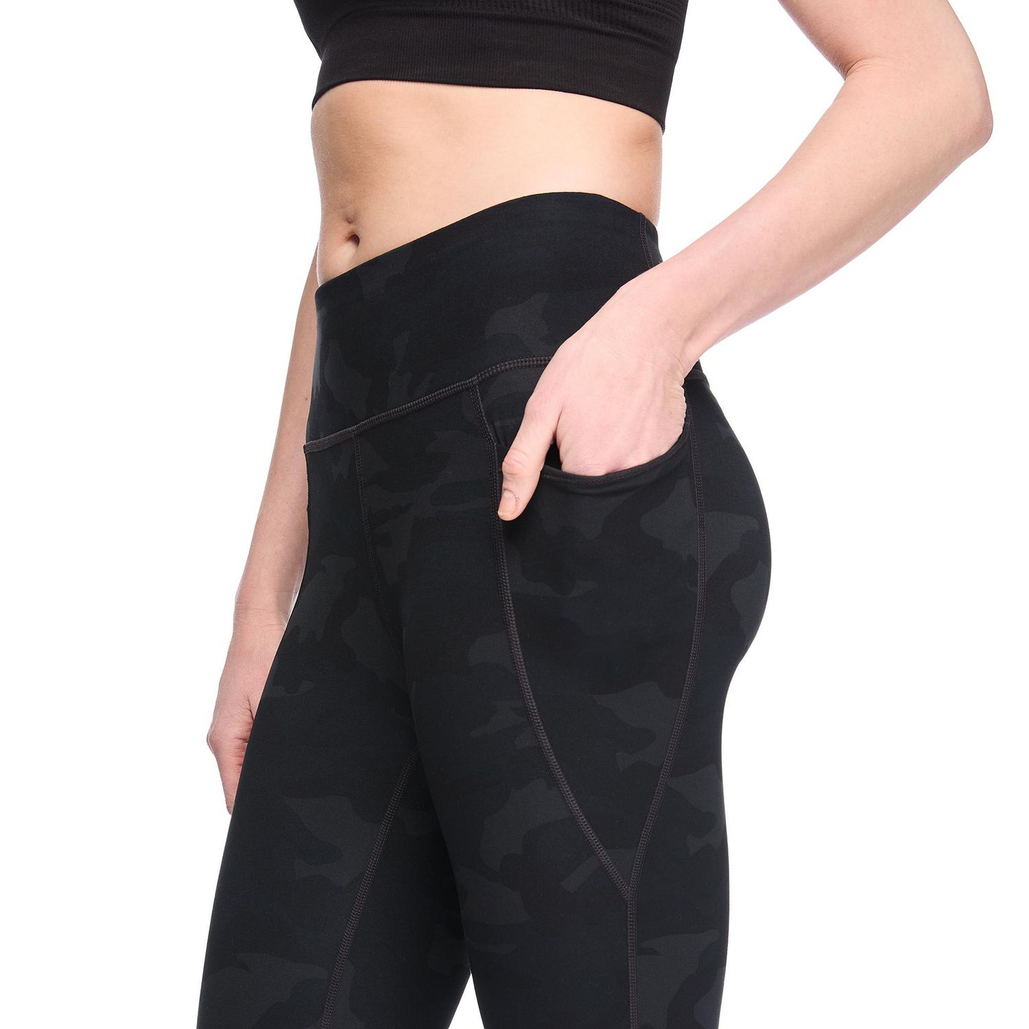 Legging à poches taille haute Athletic Works pour femmes