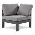 thumbnail image 1 of Meridian Furniture Nizuc Fauteuil d'Angle de Patio Extérieur Gris, 1 of 8