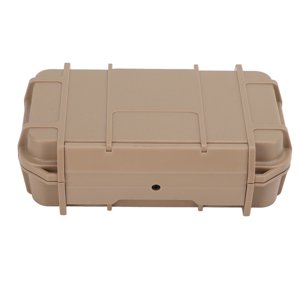 ABS Boîte à outils de stockage en plastique, étanche cas d'outil dur résistant à l'usure avec éponge pour extérieur double boîte imperméable, couleur de boue