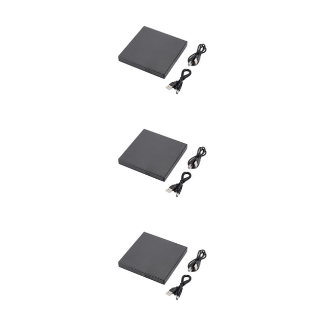 QualitChoice Portable Universel USB 2.0 Vitesse Rapide Lecteur CD Externe de Bureau PC Réutilisable Amovible Lecteur DVD Lecteur Graveur Ordinateurs 3 Pcs