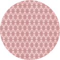 thumbnail image 1 of Ahgly Company Tapis d'Intérieur Ronds Transitionnels Rouges Lavables à la Machine, 8 Pieds Rond, 1 of 7