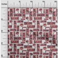thumbnail image 2 of oneOone Tissu Viscose Georgette Rouge Matériel de Couture Imprimé Tissu au Mètre 42 Pouces de Large, 2 of 5