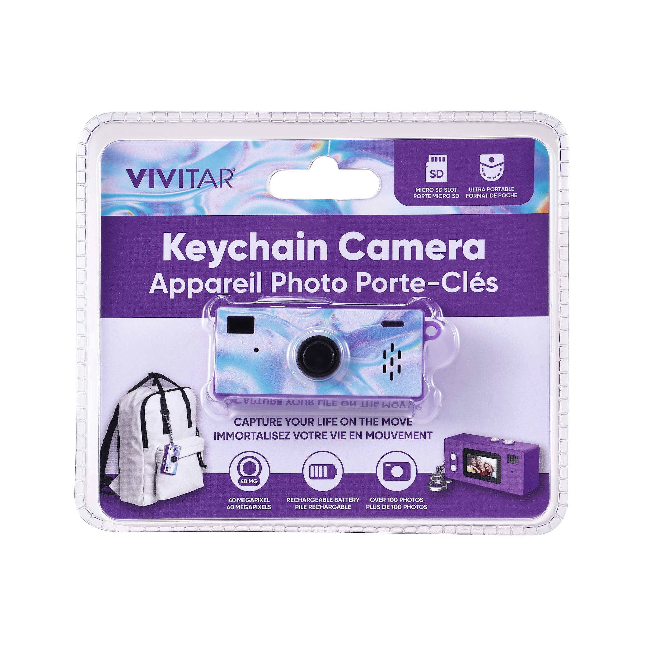 Vivitar PopSnap 14MP Keychain Digital Camera with Preview Screen