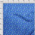 thumbnail image 3 of oneOone Silk Tabby Medium Blue Fabric Floral Sewing Craft Projects Fabric Prints By Yard 42 Inch Wide, 3 of 5