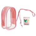 thumbnail image 4 of Xuanheng Clear Figure Display Bag Doll Display Bag for Collectors Action Figures Doll Pink and Rope Ball, 4 of 8