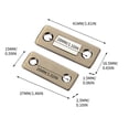 thumbnail image 3 of Vrorvz Magnetic Cabinet Door Petch Stainless Steel Strong Adhesion 0.2 in Thin Design Easy Installation with Double Sided Tape for Closets RVs Drawers Cupboards Bookcases, 3 of 3