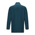 thumbnail image 4 of RXIRUCGD Homme Col en V Styles Mi-Longs et Longs Cardigan en Tricot à Fleurs Torsadées Manteau Ample, Bleu Foncé, Taille : L, 4 of 4