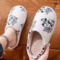 thumbnail image 3 of Mouse Printed Cotton Slippers, Cozy Warm Couple Home Slippers, Unisex, Non-Washable, Spring/Summer/Autumn/Winter, 3 of 5