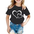 thumbnail image 2 of WEAIXIMIUNG Lebowski 2024 Chandail à Manches Longues Enfant Filles Mignon Graphique Col Rond T-Shirt à Manches Courtes Été Décontracté T-Shirt 100, 2 of 6