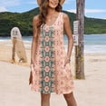 thumbnail image 4 of Penkiiy Robe pour Femmes, 2024 Robes Hawaïennes Robe de Sortie Sans Manches Débardeur 2TG Rose, 4 of 6