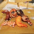 thumbnail image 5 of 3D Simulation Snack Shape Plush Pillow, Soft Food Cushion Stuffed Toy for Home Decor , 60cm, Squid, 5 of 5
