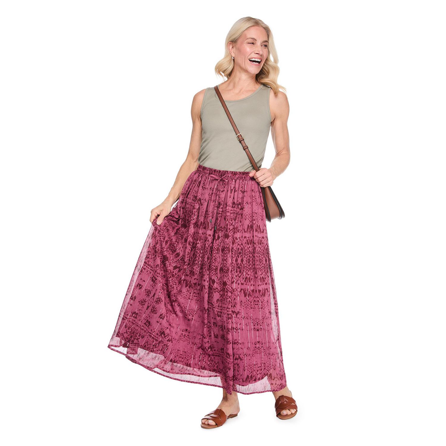 Iyla Women's Chiffon Maxi Skirt