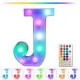 thumbnail image 2 of LiveSatisfy Clearance Colorful Light Up Letters, LED Letter Lights Marquee Letter Signs Battery Powered, Letter Lamp with Remote for Birthday Party Wedding Home Bar Christmas Decorations, 2 of 8