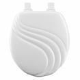 thumbnail image 1 of Round Molded Wood Toilet Seat W/ Swirl Design, Bemis, 27EC 000, 1 of 4