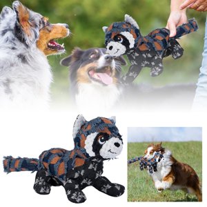 Jouet de chien indestructible Jouet pour chien d'ours Indestructable pour les brochettes agressives Jouet à chien d ́ours foncé pour chiens