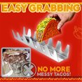 thumbnail image 4 of Agiferg Porte-Tortilla en Acier Inoxydable, Porte-Tacos, Porte-Crêpes Ondulé, Porte-Tacos, 4 of 9