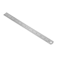 thumbnail image 1 of 30cm Ruler, Clear Scale Stainless Steel Ruler Scale Accurate Lightweight  for Teaching for Drawing for Measurements, 1 of 7