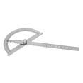 thumbnail image 1 of Stainless Steel Protractor Stainless Steel Angle Finder 0-180 Degree Stainless Steel Protractor Goniometer Angle Finder Gauge 15cm Ruler 120 X 150mm, 1 of 8