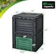 thumbnail image 3 of Gymax 80 Gallon Compost Bin Garden Waste Container Grass Food Trash Barrel Fertilizer, 3 of 10