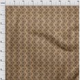 thumbnail image 4 of oneOone Viscose Chiffon Light Brown Fabric Asian Block Sewing Craft Projects Fabric Prints By Yard 42 Inch Wide, 4 of 4