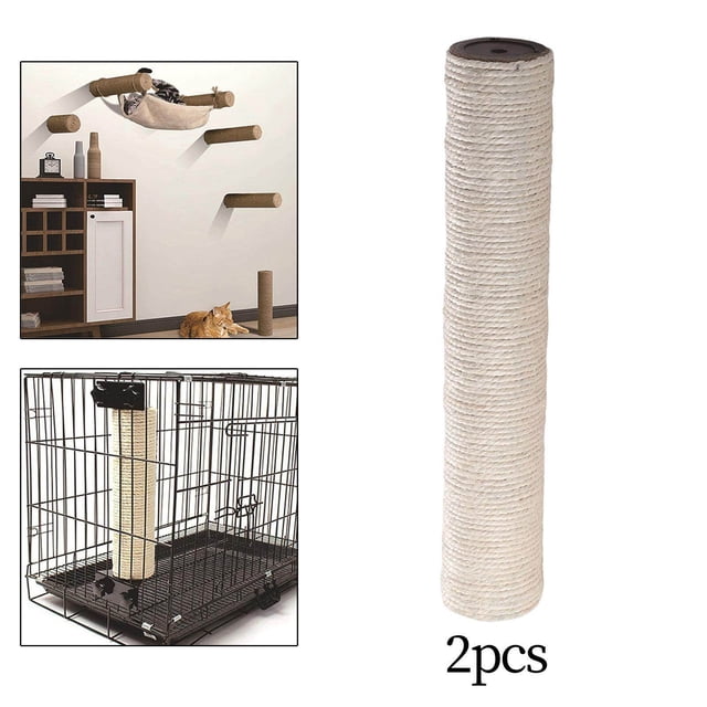 Cat Scratching Post Replacement Kitten Scratch Post Refill Pole Sharpen Claw Toy Supply Beige 50cm
