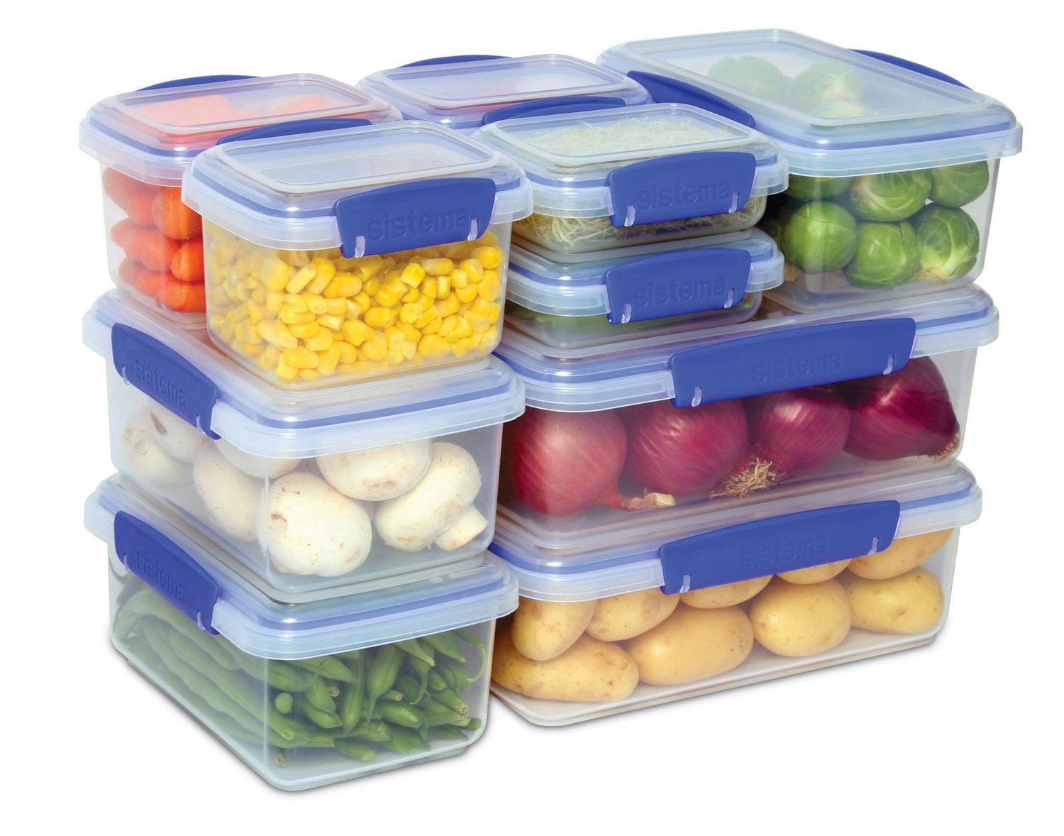 Ensemble de contenants pour la conservation des aliments Sistema KlipIt