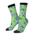 thumbnail image 1 of Balery Motorcycle Riding Dinosaur Pattern Crew Socks Unisex– Soft & Breathable Socks for Men & Women, One-Size Fits Most (US 5-11), Comfortable & Durable for Daily Wear, 1 of 6