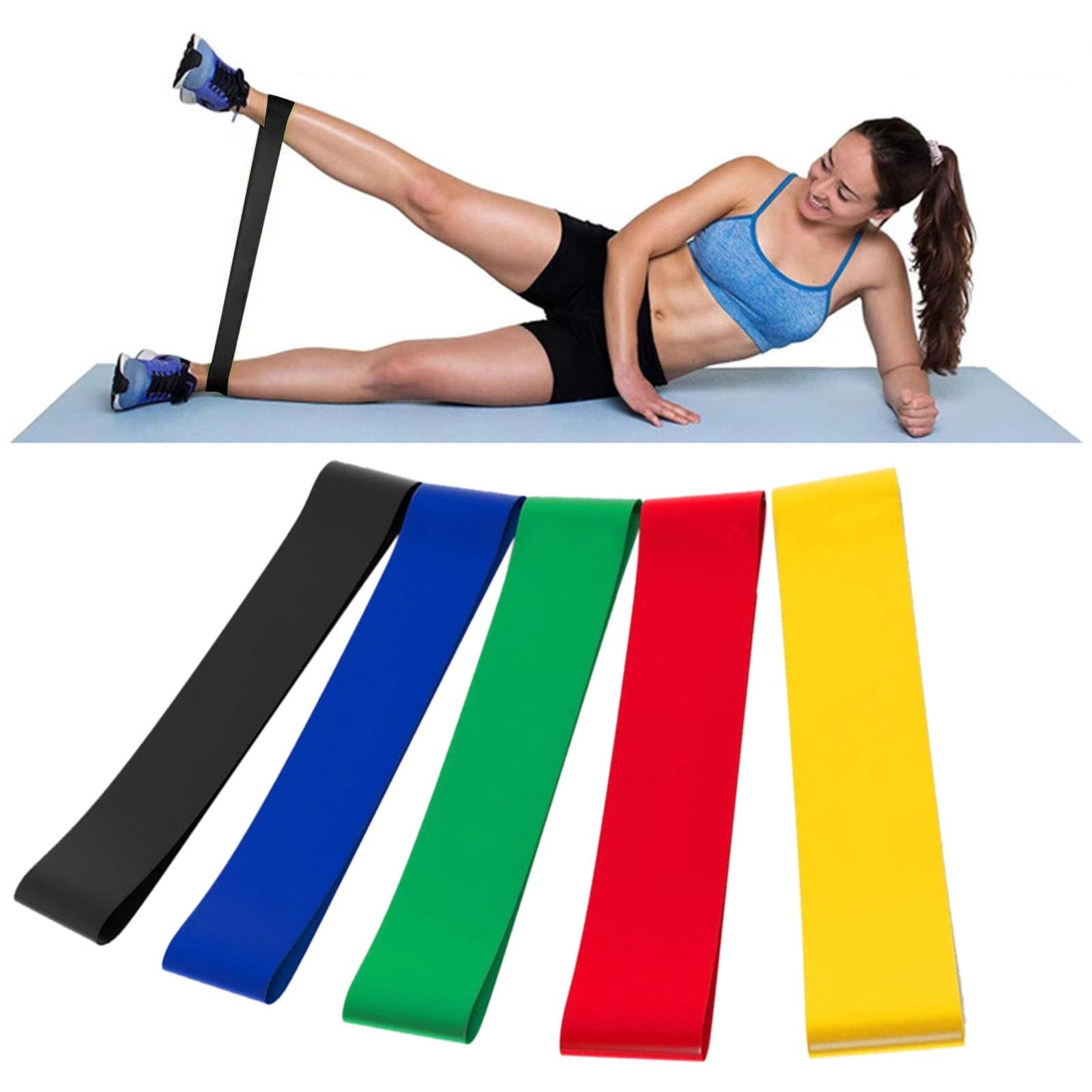 Ainf Yoga Resistance Band Fitness Band Tension Band Resistance Thin Hip Training Latex Band
