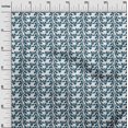 thumbnail image 3 of oneOone Georgette Viscose Teal Blue Fabric Block Craft Projects Decor Fabric Printed By The Yard 42 Inch Wide-2C, 3 of 5