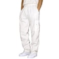 thumbnail image 1 of EGNMCR Men's Lightweight Pants, Cargo Pants Men, Linen Pants Men Men's Rope Loosening Waist Color Pocket Trousers Loose Sports Trousers Men's polyester pants, 1 of 3