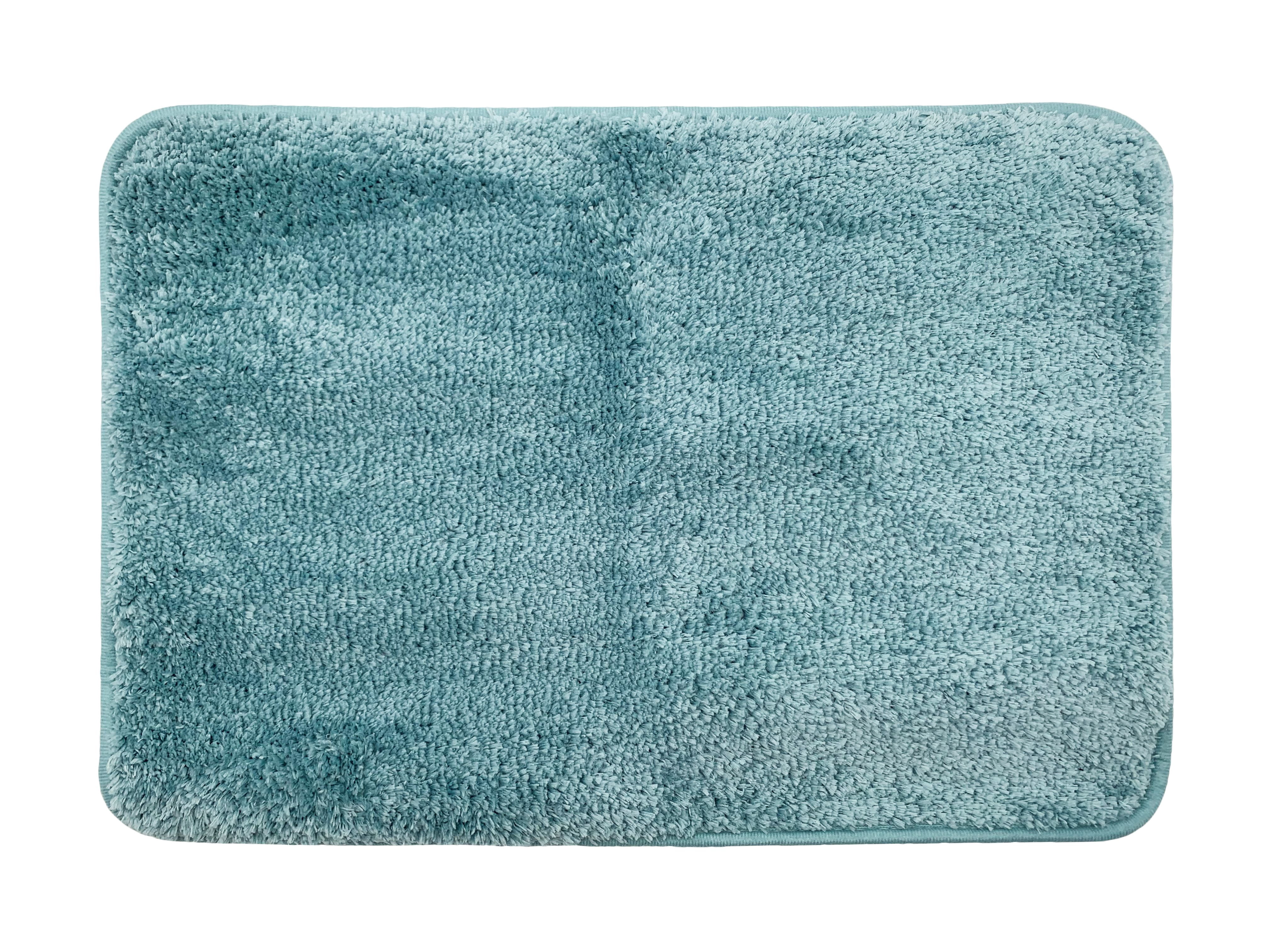 Ensemble de salle de bain Mainstays de 16 pièces à fleurs bleues – Rideau de douche en tissu avec tapis, crochets, distributeur de savon et plateau