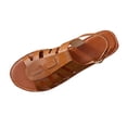 thumbnail image 1 of WLOELOEW Women'S Plus-Size Pointed-Toe Slippers With Strap Soft Sole For Summer Brown Pu Material Size 6 Us 9.25 Inches, 1 of 9