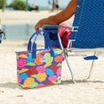 thumbnail image 2 of Rio Beach Umbrella Print Insulated Tote Bag - Umbrella Print, 2 of 5