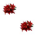 thumbnail image 1 of mmirethe Fleur de Lys Artificielle Faible Entretien Apparence Réaliste et Longue Durée Rouge 2ensemble, 1 of 6