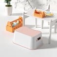 thumbnail image 3 of Mainstays Kids Pink/White Step Stool, 77 lbs Weight Capacity, 3 of 5