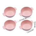 thumbnail image 3 of Dvruxg Wheat Straw Dinnerware Set - 4 Bowls, Reusable, Microwave & Dishwasher Safe, Perfect for Camping or Home Use(Pink), 3 of 5