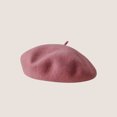 thumbnail image 1 of LinYooLi Hot Selling Autumn And Winter Wool Beret For Girls, Artistic And Retro, Versatile Korean Version Painter Hat, English Solid Color Felt Hat, 1 of 9