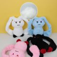 thumbnail image 3 of Long Ears Rabbit Dog Squeaker Toys With Crinkle Paper Stuffed Interactive Chew Bunny Toy, 3 of 5